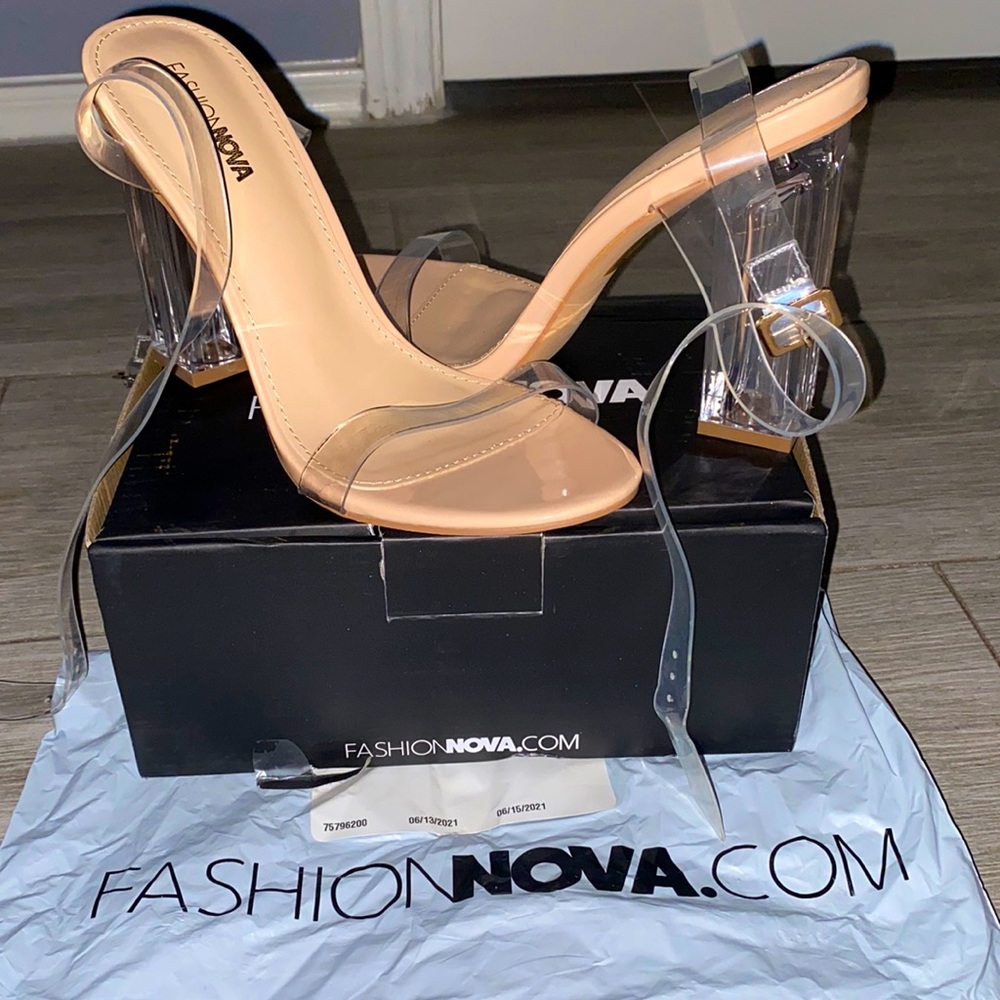 A Glass Dream Heel- Nude | From Fashion Nova